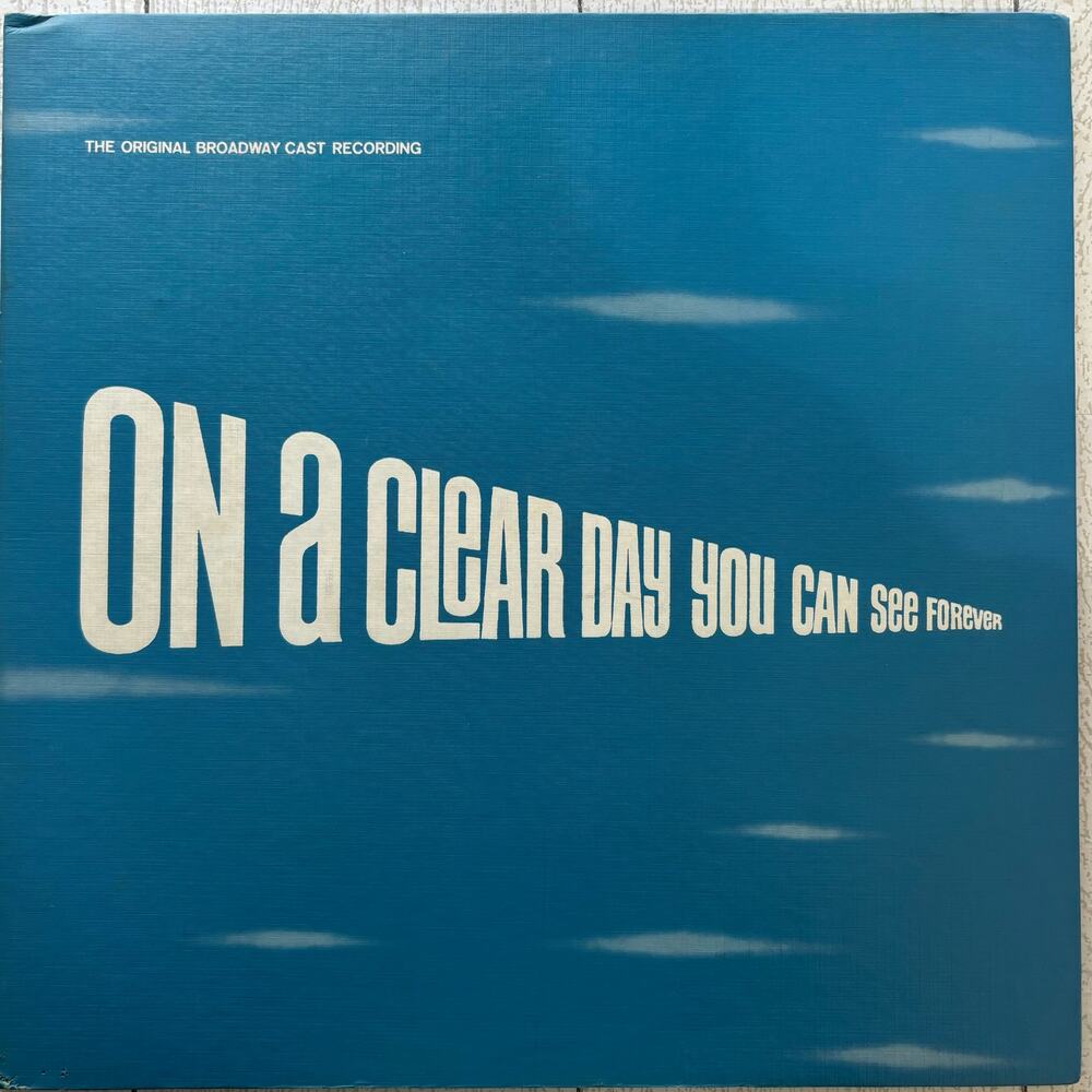 Vintage 1965 On A Clear Day You Can See Forever Broadway Cast Vinyl